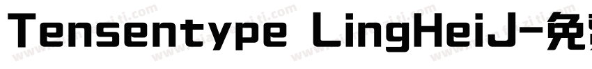 Tensentype LingHeiJ字体转换
